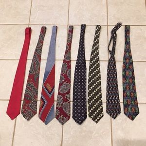 8 set ties Different Brands in good condition